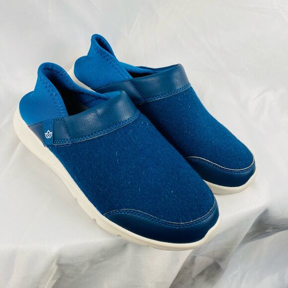 Spenco Blue Fleece‎ Slip On Comfort Sneakers Size 7 - Picture 1 of 12